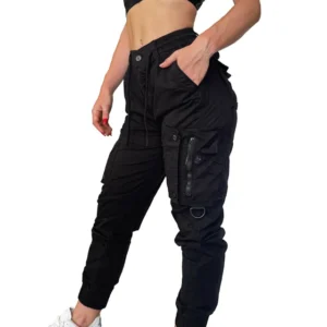 Jogger Cargo Pantalon Mujer Gabardina Importado Cierre Lateral