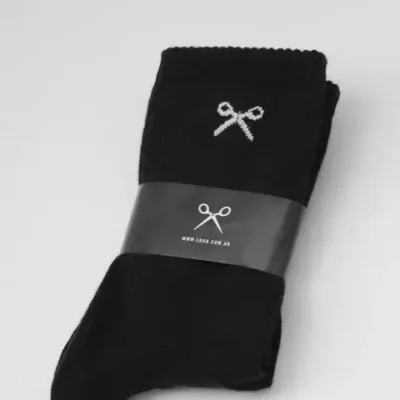 Medias Lazy negro Luxo
