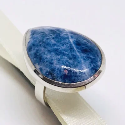 ANILLO DE PLATA 925 Y ORO CON TOPACIO COD: B54