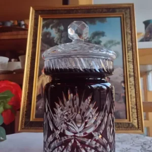 Potiche de cristal 22x11 cm