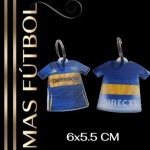LLAVERO CAMISETA BOCA JUNIORS — Mas Futbol Showroom, Bahía Blanca
