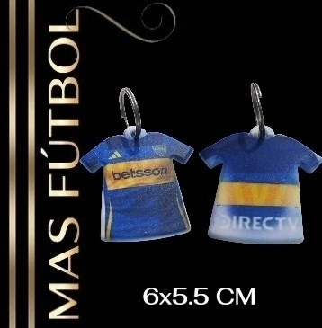 LLAVERO CAMISETA BOCA JUNIORS — Mas Futbol Showroom, Bahía Blanca