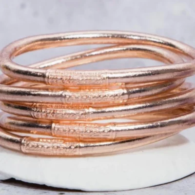 Pulsera Budista Color Oro Rosa — Bahia Bay, Bahía Blanca