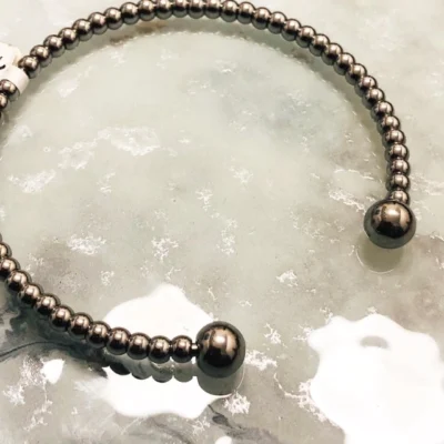 PULSERAS DE ACERO DORADO CON CRISTALES GRANDES COD: MK47