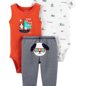 Set 3 piezas Bodys y Pantalón