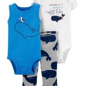 Set 3 piezas Bodys y Pantalón