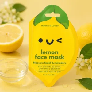 Mascarilla De Tela Iluminadora Con Extracto De Limon