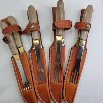 CUCHILLO ALPACA GALLONADO CON HOJA DE TANDIL SE PUEDE GRABAR