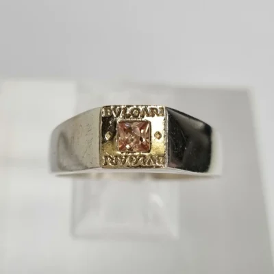 ANILLO DE PLATA 925 Y ORO CON TOPACIO COD: B54