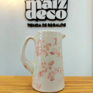 JARRA DE CERAMICA FLORES ROSAS