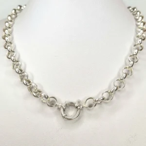 CADENA COLLAR ROLO PLATA 925 CON CIERRE MARINERO 45CM COD: 11311
