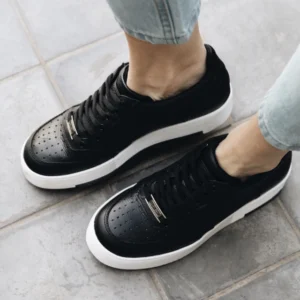 Zapatilla Ascari Negro/ Blanco