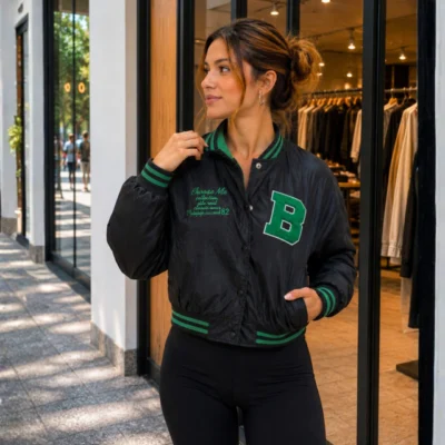Campera Bomber Chaqueta Mujer Universitaria Reversible YD Import
