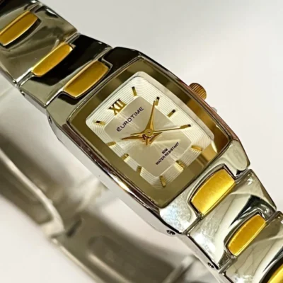 RELOJ EUROTIME DAMA ACERO COMBINADO CHICO CLASICO 12/5128.44 — Joyería Debernardi, Bahía Blanca