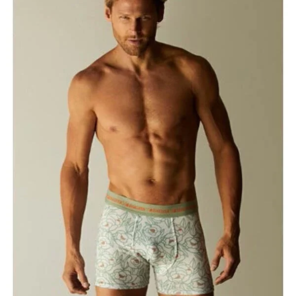 Boxer Algodón-Lycra Estampado Flores Lineas (291304)