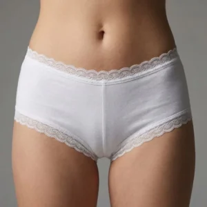 Pack por 2 minishort algodón y lycra y puntilla (153060)