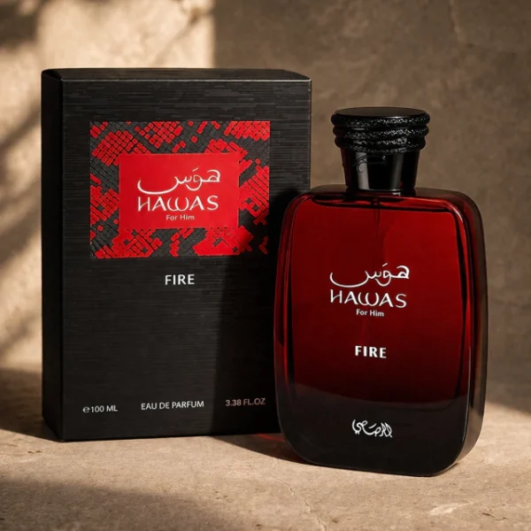 Perfume Hawas Fire Rasasi Hombre Arabe EAU 100ml Spray