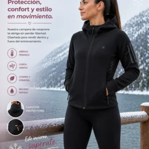 Campera Impermeable Mujer Neopreno Irun Nieve Trekking Moto