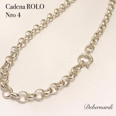 CADENA ROLO PLATA Nro 4 9550