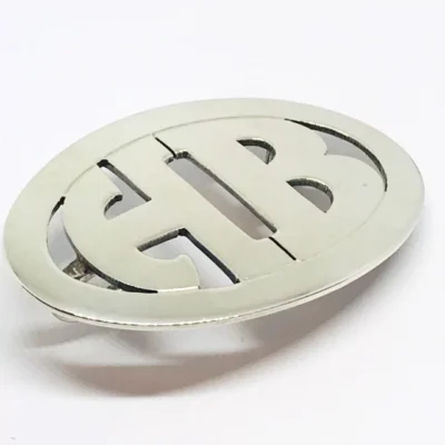 HEBILLA OVAL PLATA 3 LETRAS cod HEBTIL