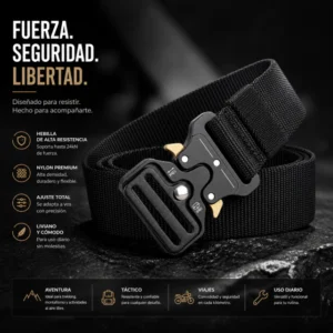 Cinto Tactico Hebilla Automatica Cobra Quick Release 116cm
