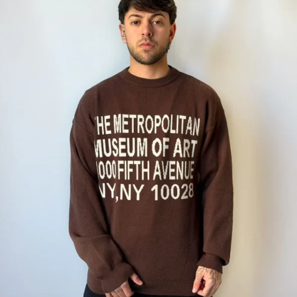 SWEATER LETRAS CHOCOLATE