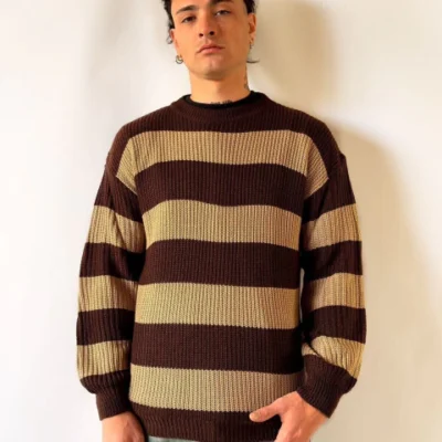 SWEATER LETRAS CHOCOLATE