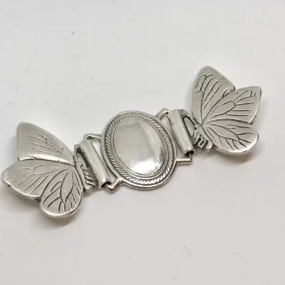 HEBILLA OVAL PLATA 3 LETRAS cod HEBTIL