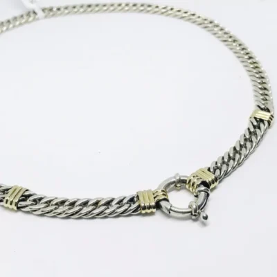 CADENA COLLAR ROLO DE PLATA 925 45CM COD: 11313