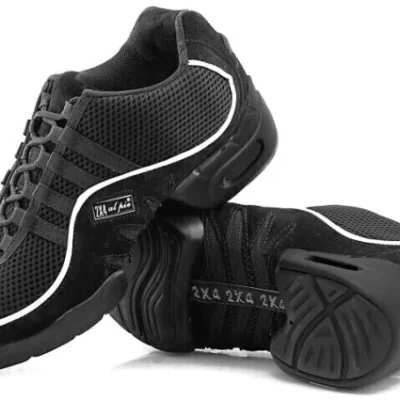 ZAPATILLAS "BUENOS AIRES" NEGRO RIBETE BLANCO