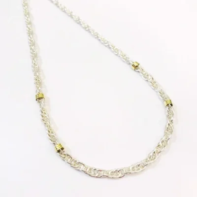 CADENA COLLAR ROLO DE PLATA 925 45CM COD: 11313