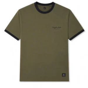 Remera Originals combinada verde militar Tribu
