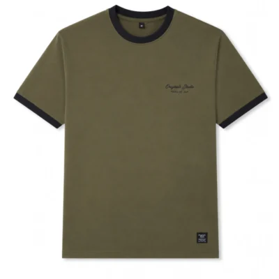 Remera Originals combinada verde militar Tribu