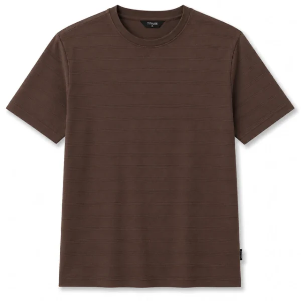 Remera Dif Titulos verde marron Tribu