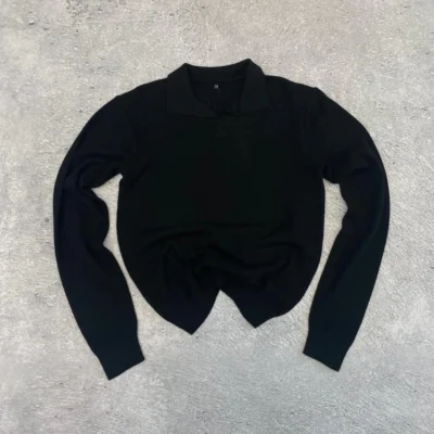 Sweater Chomba Jacquard en Hilo - Corte Regular y Prelavado