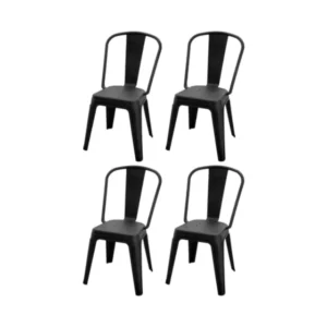PROMO X4 SILLAS TOLIX NEGRAS