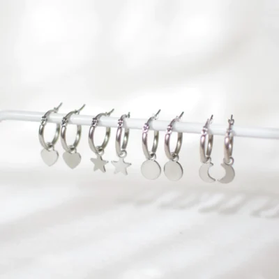 Aros Hang Silver - Acero quirúrgico