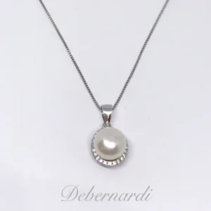 CADENA Y DIJE PERLA Y CRISTALES SWAROVSKI 7758