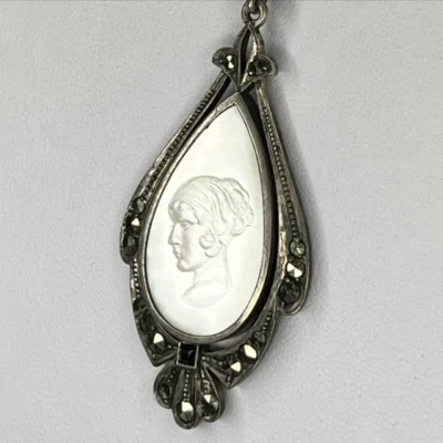 HERMOSO BROCHE PRENDEDOR LIBELULA EN PLATA 925 CON MARCASITAS