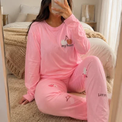 PIJAMA MANGAS LARGAS | CHERRY