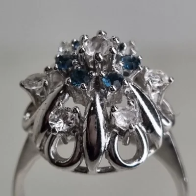HERMOSO BROCHE PRENDEDOR LIBELULA EN PLATA 925 CON MARCASITAS