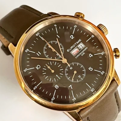 RELOJ EUROTIME DAMA ACERO COMBINADO CHICO CLASICO 12/5128.44 — Joyería Debernardi, Bahía Blanca