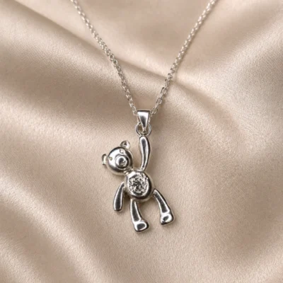 DIJE OSITO DE PLATA 925 30MM COD: SK798