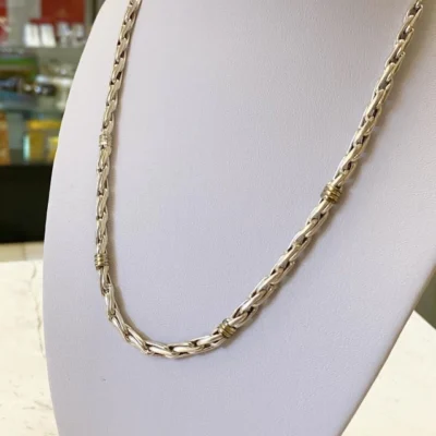 COLLAR PLATA Y CUBICS I LOVE YOU 5934 — Joyería Debernardi, Bahía Blanca