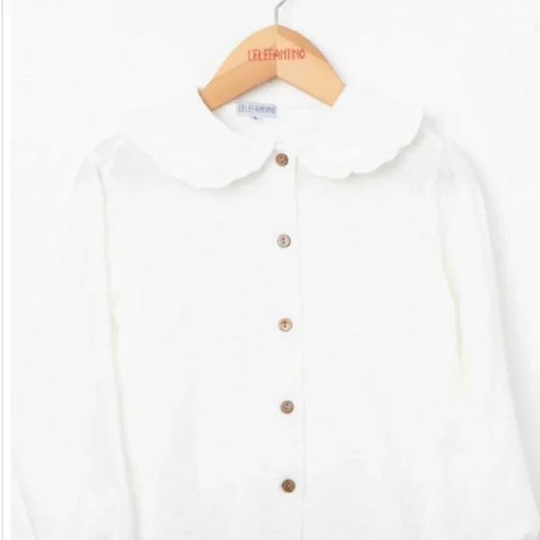 Camisa cotton blanca #5026