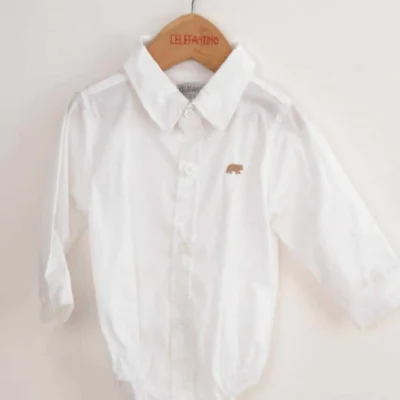 Bodycamisa poplin blanca #5099 — El Principito Bahia, Bahía Blanca