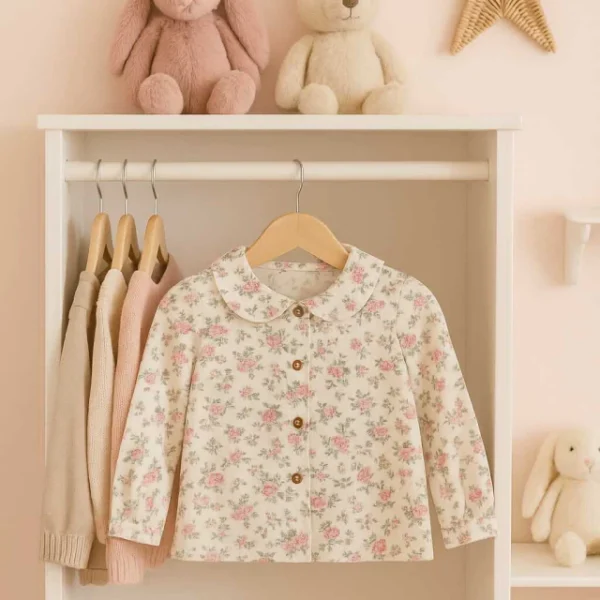 Camisa estampada blanca #404