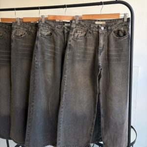 Jeans wilde leg tiro bajo PLAC (oxid)