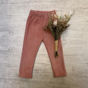 CALZA DE CORDEROY CON PLUSH ROSA