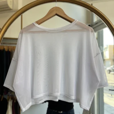 Crop Top Microtul — Mirana Indumentaria, Bahía Blanca